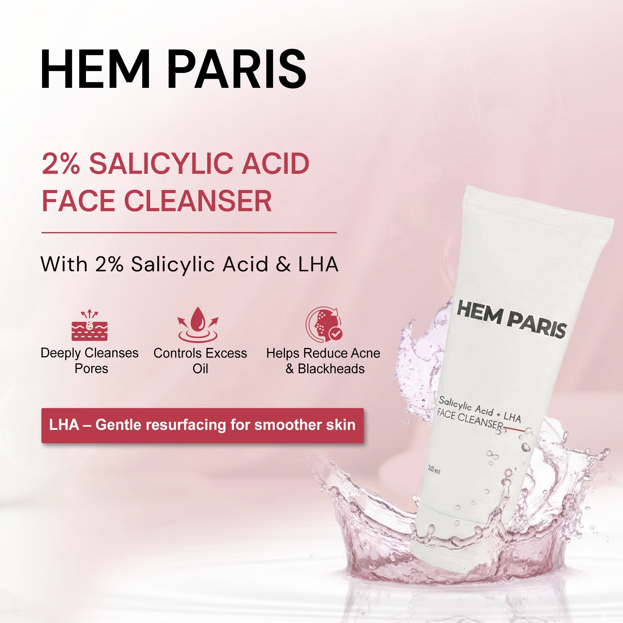 Anti-Acne Salicylic Acid 2% Face Wash – 100 ml