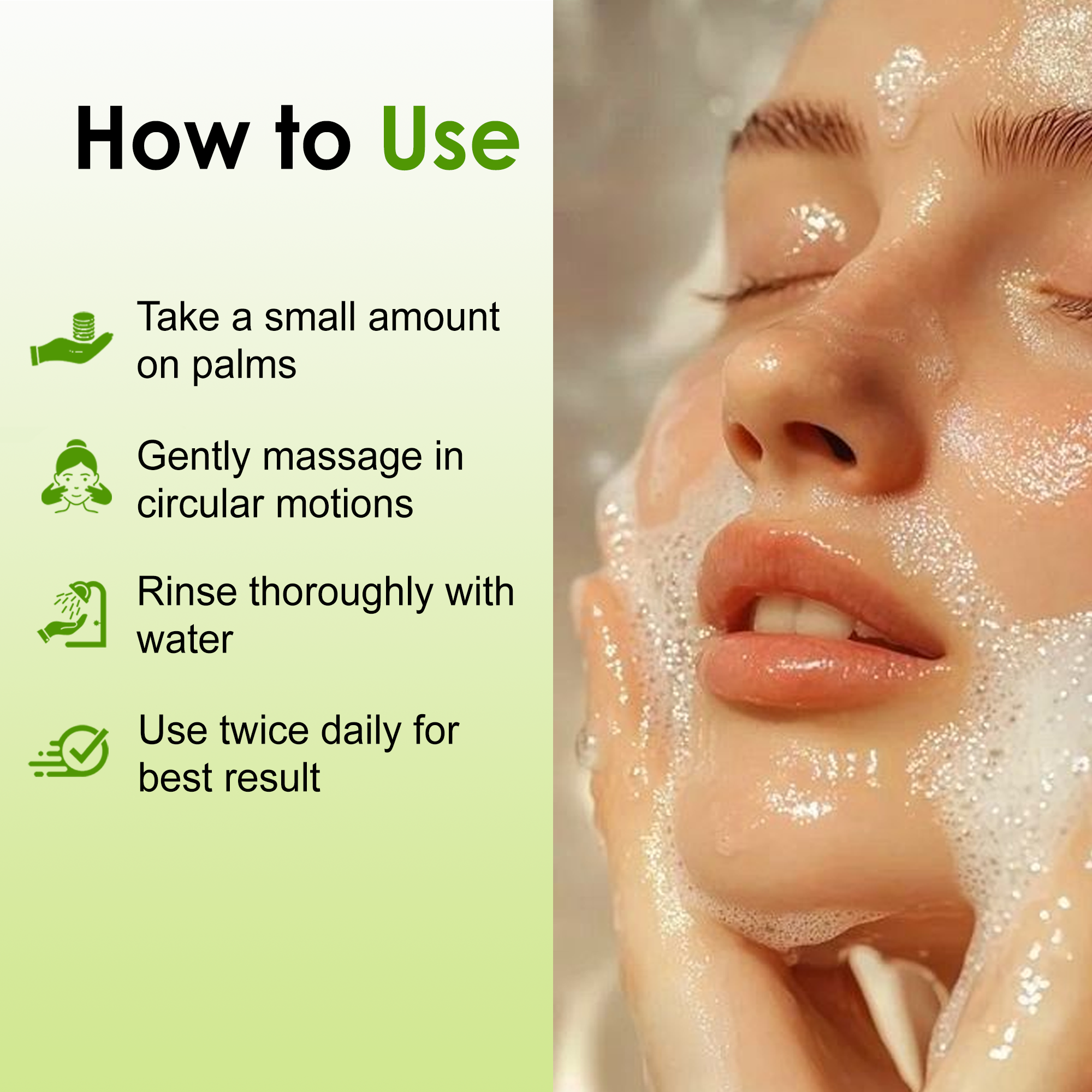 Brightening Whitening Face Wash for Men & Women | Deep Cleansing Facewash with Natural Extracts | Helps Reduce Dullness & Uneven Skin Tone | Daily Use Cleanser | 100 ml